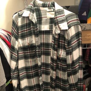 American Eagle flannel button down shirt medium